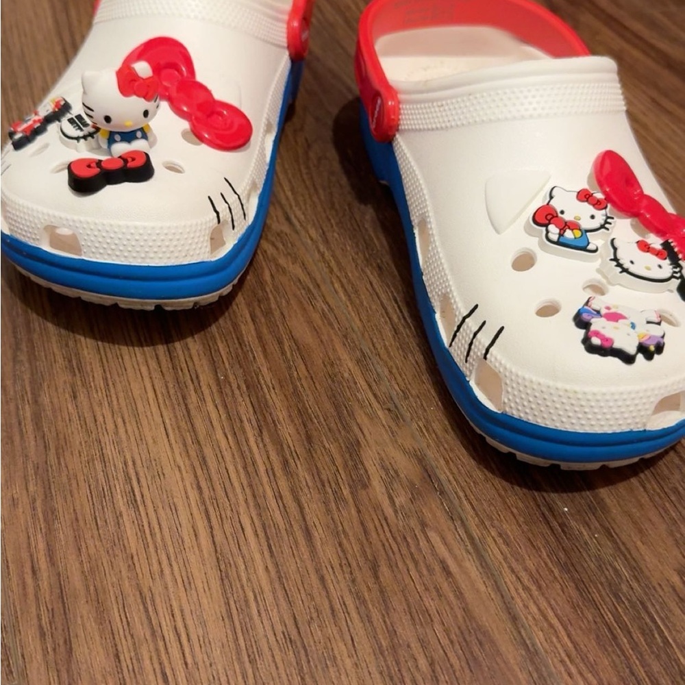 Hello Kitty White and Red Sandals with Fun Designs